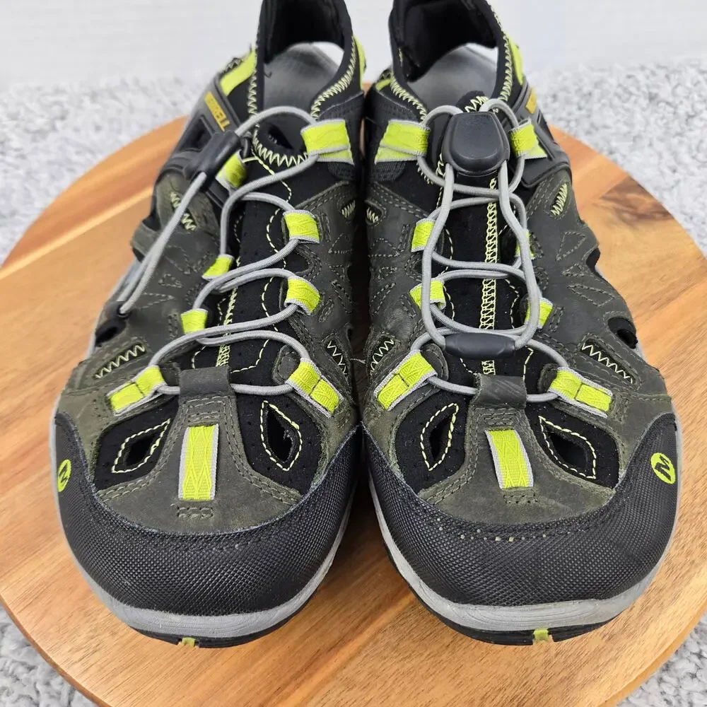 Merrell Mens 9.5 All Out Blaze Sieve Gray Green Water Outdoor Athletic Sandals